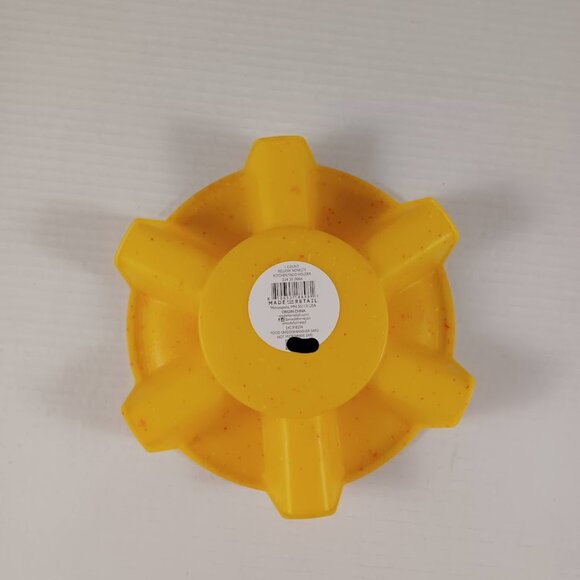 🔥4/$20 Taco Shell Holder NEW Speckled Yellow -Holds 6 Shells -Plastic -Circle - Picture 2 of 8